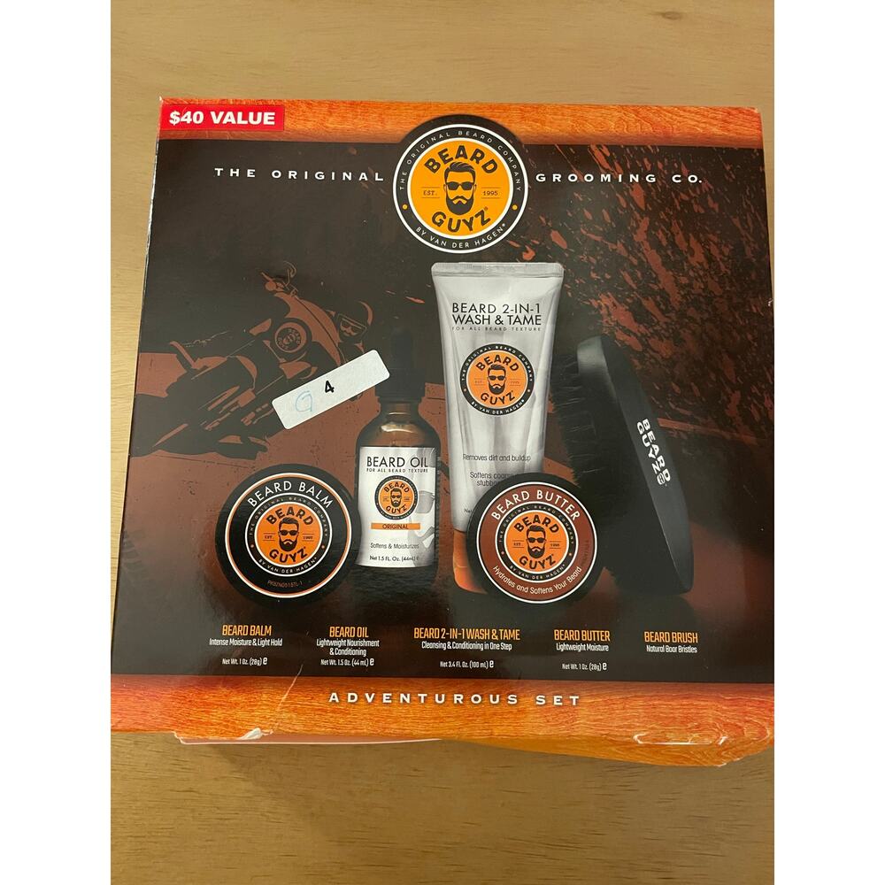 B106 New Mens Beard Guyz 5pc Adventurous Set Gift 🎁